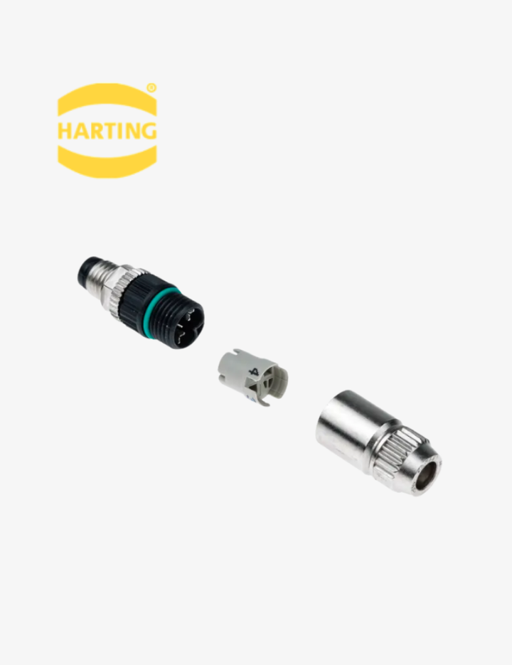 Harting Harax M8-S male 3-pole 21021511305