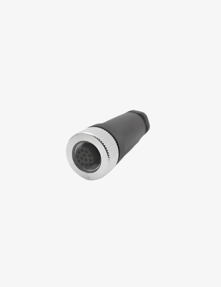 M1212FS M12 12-Pin Dişi Düz Soket