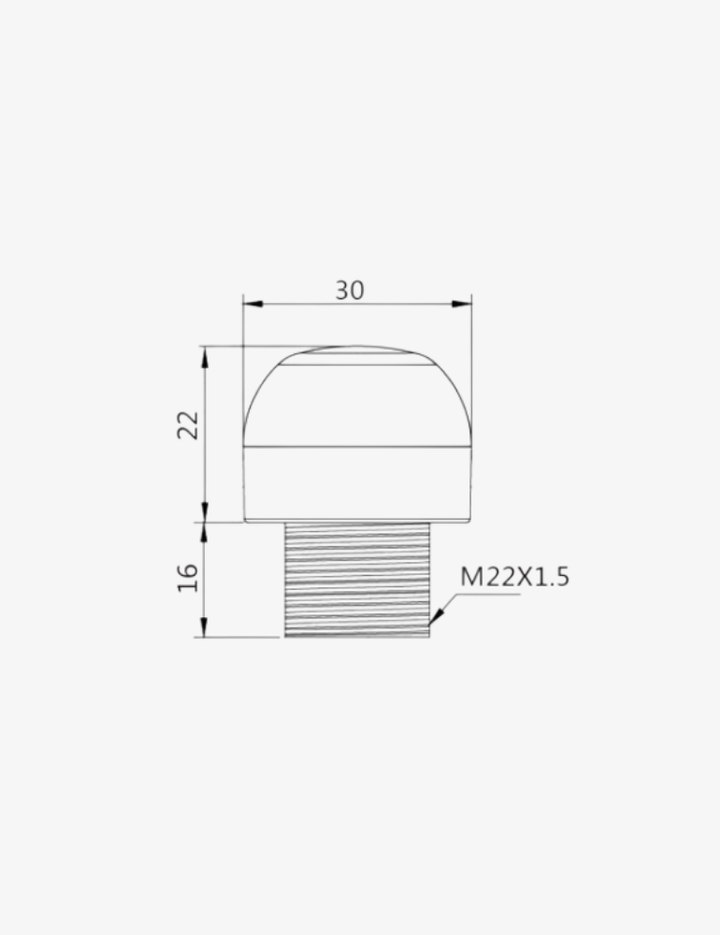 BRL30T Dokunmatik Endüstriyel Buton | 30mm Kapasitif Touch Switch | IP67 / IP69K Pick-to-Light
