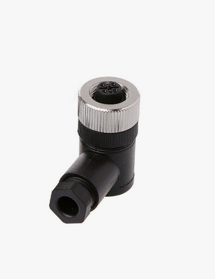 M1205FA M12 5-Pin Dişi Dirsek Soket