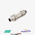 M1205MS-D-SH M12 5 Pin Erkek Metal D-Coded Konnektör | Endüstriyel Ethernet Bağlantı | IP67/IP68