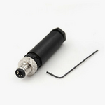 M0804MS M8 4-Pin Erkek Düz Soket